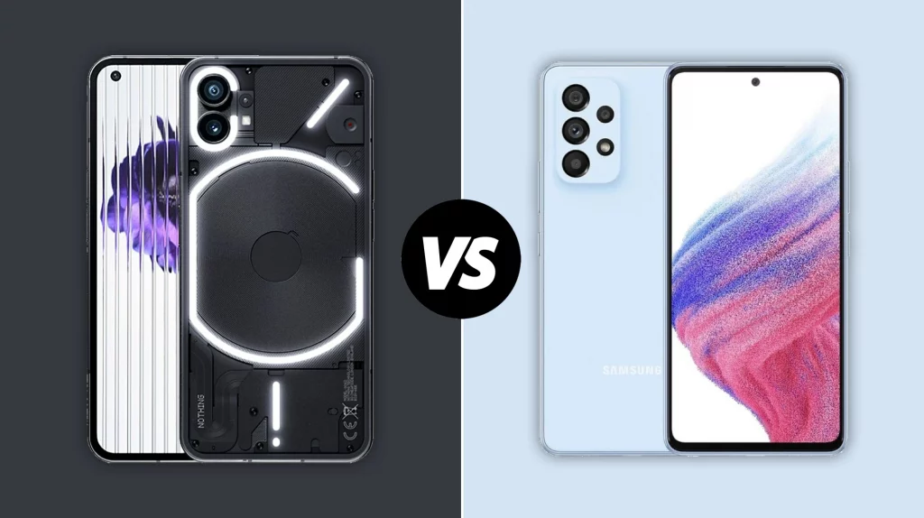 Nothing Phone 1 vs Samsung Galaxy A72